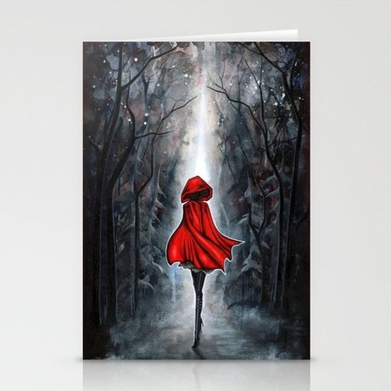 Little Red Riding Hood - Blank Card