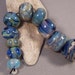 CLEARANCE -Handmade Lampwork Beads - Blue Bayou Bead Box Collection - Clearance Sale lampwork beads handmade by Mona