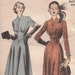 Early 50s Special Occasion Dress w\/ Front Inset Midriff - Advance 5171 (36-30-39)