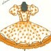 Vintage ROCKABILLY SQUARE DANCE DRESS Sz 14-16-18-20 KENTUCKY RUFFLES 667
