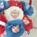 13 Flower Suckers Lollipops for July 4th or Memorial Day Picnic American US Flag Red White Blue
