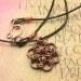 Copper Japanese Flower Chainmaille Necklace