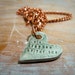 in a kingdom by the sea -- porcelain poem pendant