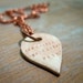 remembrance of things past -- porcelain poem pendant