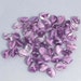 Vintage Dainty Lavender and Purple Irregular Bicone Glass Beads - 8x6mm - Big Lot of 25