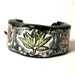 Lotus Flower Bracelet, Bangle or Cuff Size 6.5