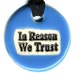 In Reason We Trust Ceramic Necklace in Blue