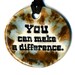 YOU Can Make a DIFFERENCE TAM 2012 Women's Grant Fundraiser Ceramic Necklace 28