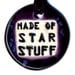 Made of Star Stuff Ceramic Necklace in Black and Purple