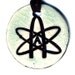 Atheist Ceramic Necklace in Crackle