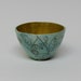 Turquoise Blue Quince Flower Ceramic Bowl