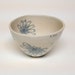 Teal Blue Inlay Porcelain Bowl With Black Eyed Susan