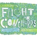 flight of the conchords - handprinted gigposter boston
