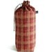 Spindle Bag, Padded Drawstring Bag - Plaid