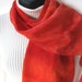 Tangerine-Hand Dyed Luxurious Silk Scarf for Women-Womens scarves-Spring scarf