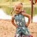 4th of July Patriotic Red White Blue Ruffle Romper