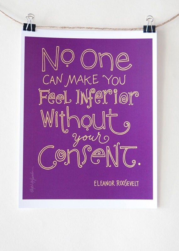 make own quote color your Roosevelt Digital Poster Mini Print Eleanor Quote