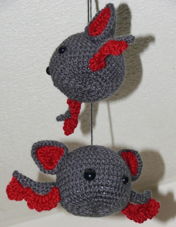 Baby Amigurumi Bat Crochet Pattern PDF by voodoomaggie on Etsy
