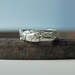 Silver Ring - size 7.5 - Alternative Wedding - Unisex - Ecofriendly Recycled Metal - CLEARANCE