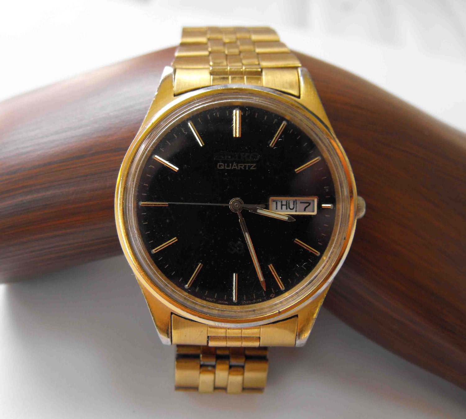 Vintage Watch Men's Seiko Battery Gold Plated by Nonnie60 on Etsy