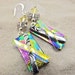 Butterfly Wings Dichroic Earrings