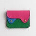 Small Leather Wallet, Coin Purse, Card Case, Bright Colors Leather Wallet