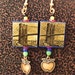Brooklyn Bridge Earrings with Apple Charm