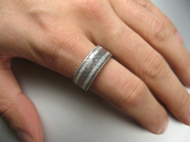 Men's Wedding Band Comfort Fit by spexton on Etsy
