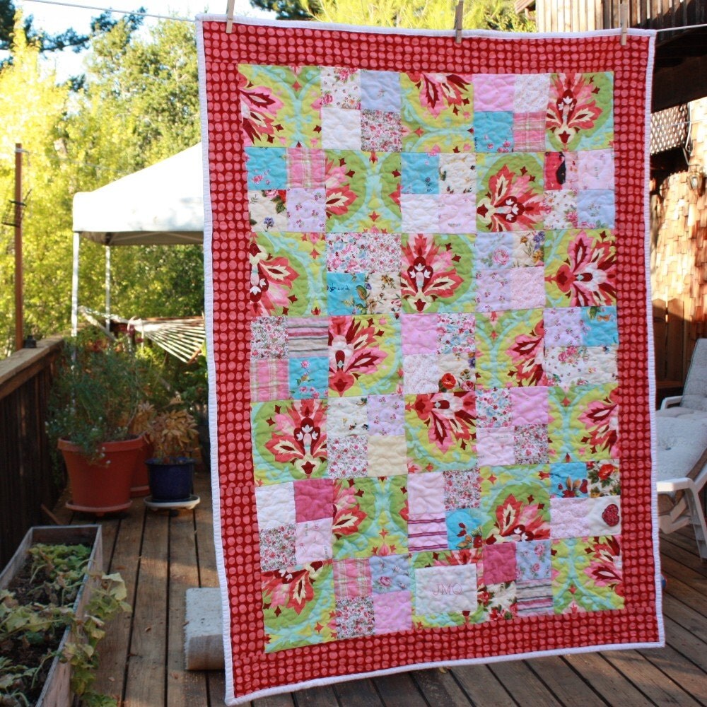 Heirloom Custom Toddler Quilt. Made from your by StarlitNestGifts