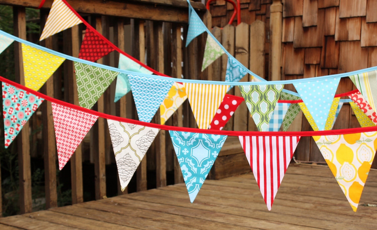 CUSTOM 30 Foot Bunting Wedding Party Flags Birthday