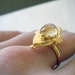 Vintage Gold Locket Ring - Onion Bloom - Antique Gold (ONLY ONE) - Poison Ring, Great for Bridesmaids, Mothers Day, Etc