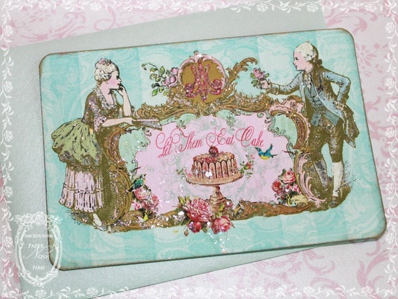 Items similar to Let Them Eat Cake Marie Antoinette French ...