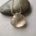 Rutilated Quartz Necklace, Faceted Rutilated Quartz Gemstone Briolette Gold-Filled Chain Necklace