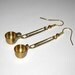 STORM IN A TEACUP brass tiny cup earrings