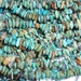 Genuine Tourquoise Gemstone Chip LONG Bead Strand