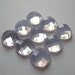 Semi Precious Cabochons Moonstone Quartz Lavender Checkerboard 6mm FOR TWO