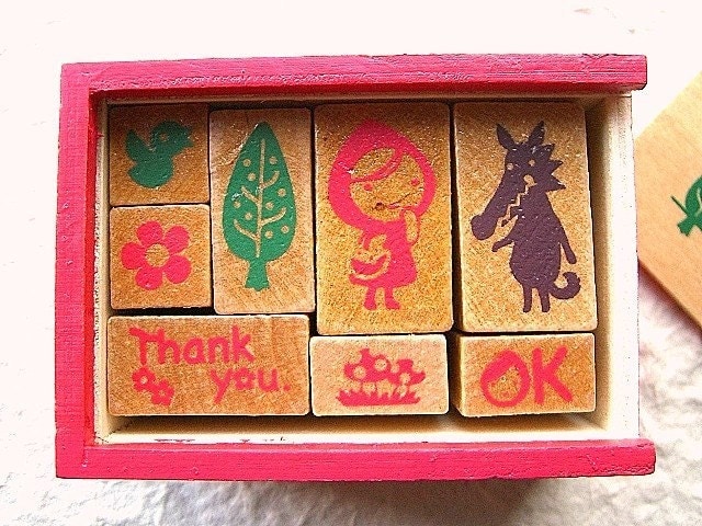 Cute Japanese Rubber Stamp Set-Otogicco Stamp Set-The Little