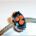 Luccicare Lampwork Bead - Lined with Sterling Silver