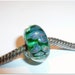 NEW - Luccicare Lampwork Bead - SMALL SIZE - Lined with Sterling Silver - Small Core