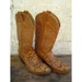 Cowboy Western Boots Size 8 1/2 - Faux Snake Skin