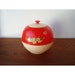 Red and White Cookie Jar - Plastic - Burrite