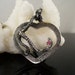 OOAK Tentacle Heart Pendant with Sapphire
