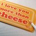 Funny Postcard Set - I Love You More Than Cheese Postcards - Valentines by Oh Geez Design