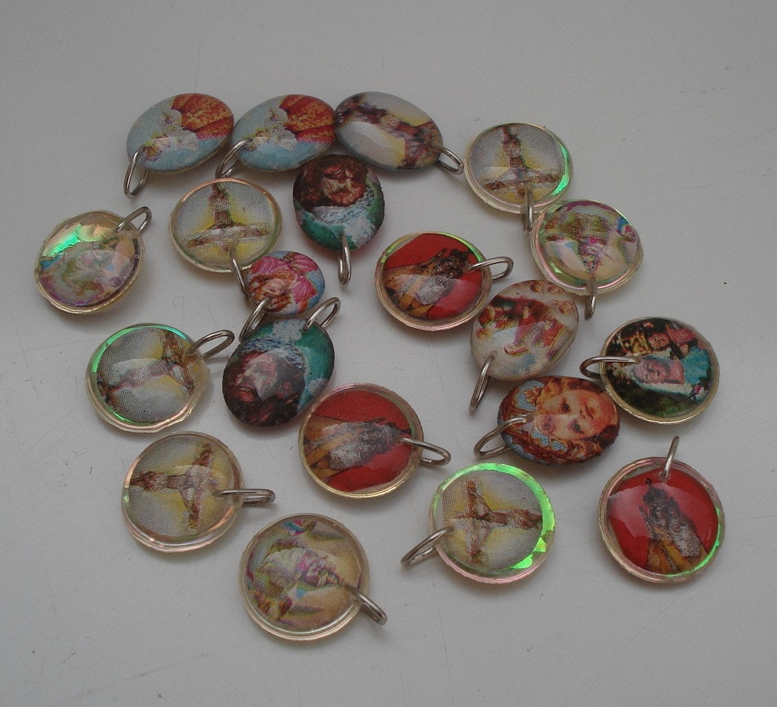 Kitsch Little Double sided Religious Charms by mediasweetie
