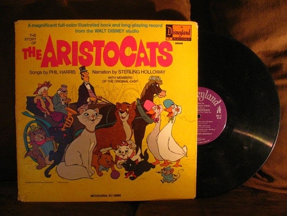 The Aristocats Disneyland Record Number 3995-1970 by vintage73