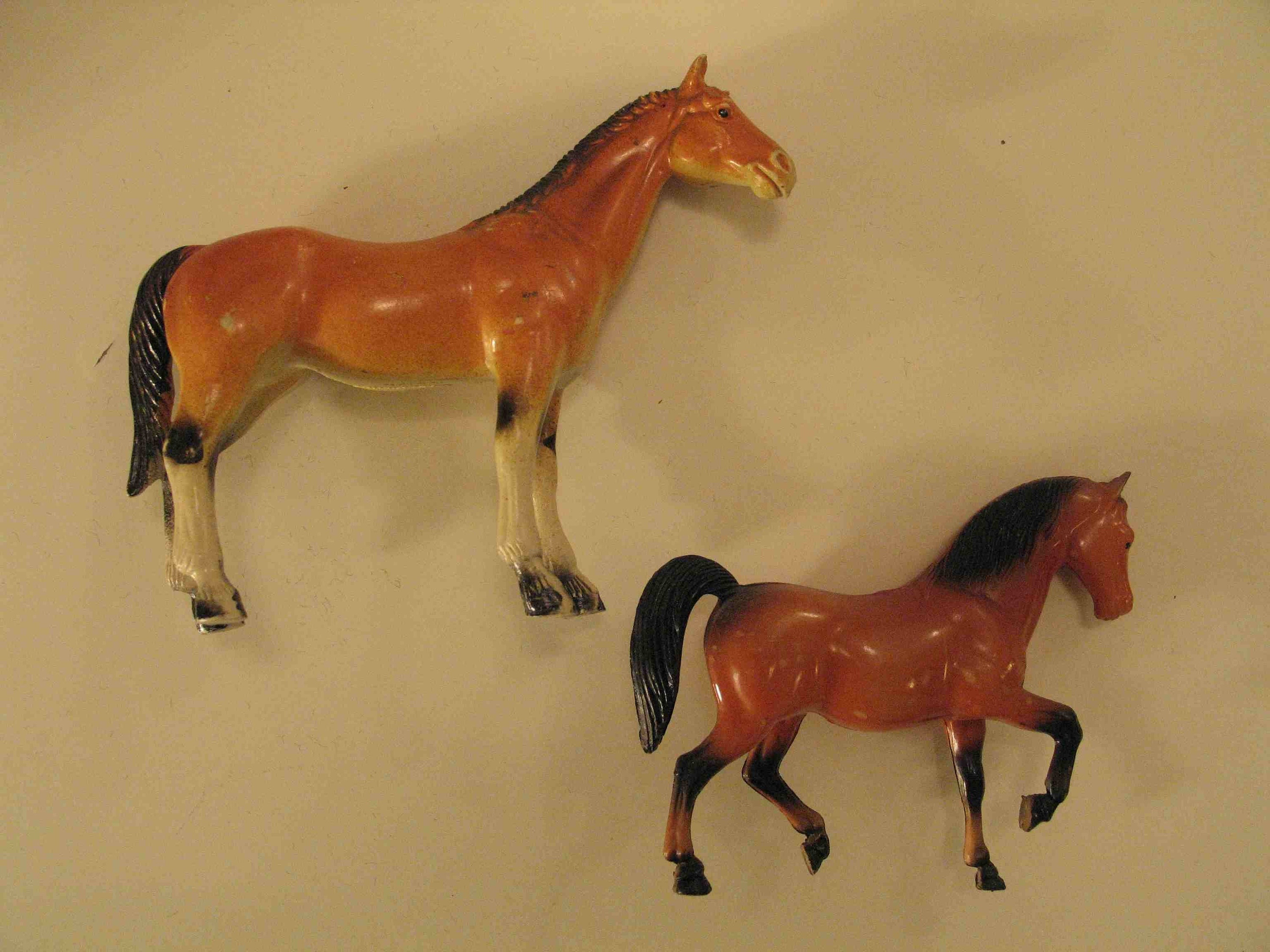 Two Vintage Toy Horses