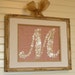 Custom Letter 'M' Button Monogram -- 8"x10" -- Reserved for 'brownben98'
