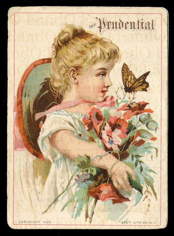 Victorian Trade Card 19th century 1800s The Prudential