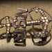 Gorgeous Antique WWII USN, US Navy, Ship Anchor, Military Sweetheart Jewelry, Sterling Silver Brooch