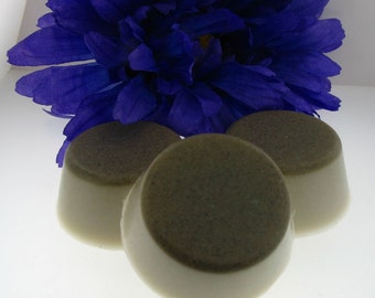 TAHITIAN VANILLA-- Gudonya Baby Legs Glycerine (tm) Shaving Soap Rounds -- THREE Rounds for One Price -- vegan
